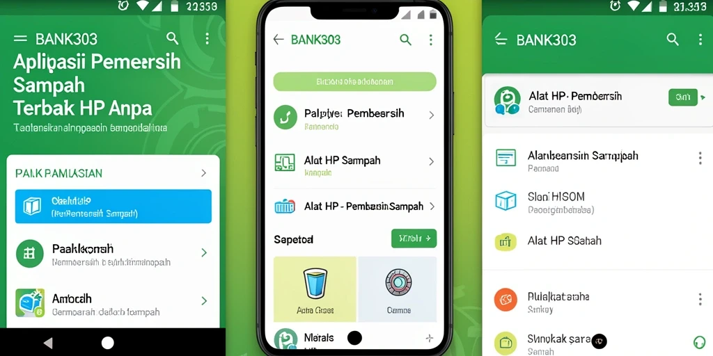 Tampilan antarmuka pengguna yang sederhana dan efektif dari BANK303.