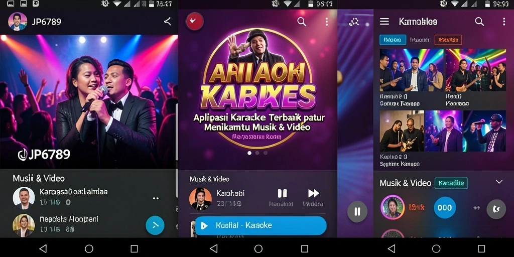 Antarmuka <strong>JP6789</strong> yang intuitif dengan berbagai fungsi Karaoke.
