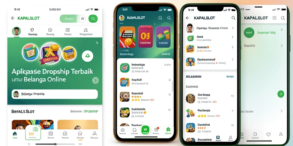 Tampilan antarmuka KAPALSLOT yang sederhana dan mudah digunakan.