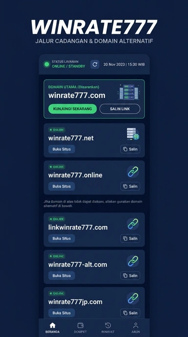 Link Alternatif Winrate777 untuk Akses yang Lebih Mudah